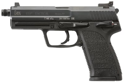 HK USA USP9 Tactical V1 9mm 4.86" 15rd Pistol - Black - $1288.99 (Free S/H on Firearms)