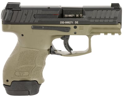 Heckler & Koch Inc VP9SK OD Green 9mm 3.39" 12+1rd / 15+1rd - $569 (price in cart)