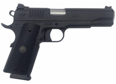 Wilson Combat ACP Full-Size 9mm 5" 10+1 Black Armor-Tuff Carbon Steel Black G10 Eagle Claw Grip Pistol - $2150 