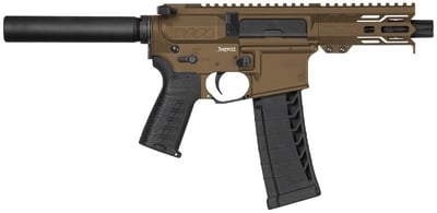 CMMG Banshee MK4 Pistol Midnight Bronze .22LR 4.5" Barrel 25-Rounds MLOK - $768.99 ($19.99 S/H on Firearms / $15.99 Flat Rate S/H on ammo)