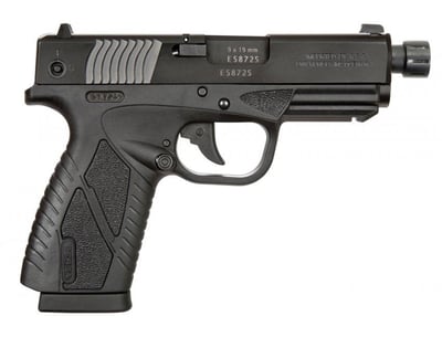Bersa BP9CC X 9mm Luger Pistol 3.3" Threaded Barrel 8+1 Round Black - $230.36 (Free Shipping on $100+ Orders)
