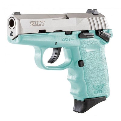SCCY INDUSTRIES CPX-1 G3 9mm 3.1" 10rd Pistol - Stainless / Blue - $229 