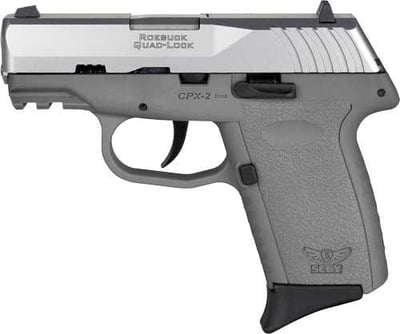 SCCY INDUSTRIES CPX-2 9mm 3.1" 10rd Pistol - Grey / Stainless - $199.99 