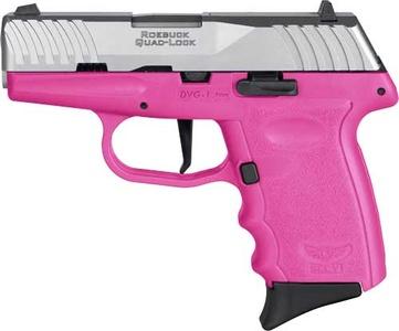SCCY DVG1 9mm 3.1" 10rd Pistol - Pink / Stainless - $193.99 (FREE Shipping on Firearms)