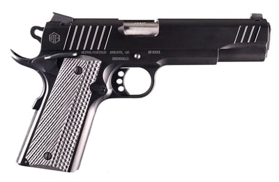Alpha Foxtrot AF1911 Enhanced 9mm 4.25" 10rd - Black w/ Beavertail G10 Grip - $829.99 
