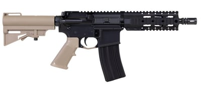 DPMS "Kitty Kat" 556 Nato 7.5" Barrel FDE Quad Rail CAR Brace Pistol - $569