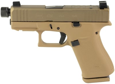 Glock 43X Debo Flat Dark Earth 9mm 3.4" Barrel 10-Rounds - $639.42 