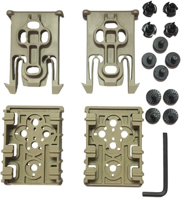 Safariland ELS Kit, Contains 2 Each of ELS 34 and ELS 35 (Black, FDE) - $13.32  (Free S/H over $25)