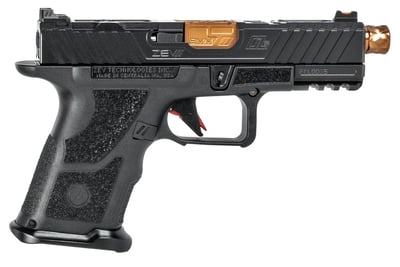 ZEV TECHNOLOGIES OZ9C Elite 9mm 4" 15rd Semi-Auto Pistol w/ Bronze Threaded Barrel - Black - $1199.99 (Email Price) 
