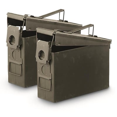 U.S. Military Surplus Waterproof M19A1 .30 Caliber Ammo Can, 2 Pack, Used - $26.09 (Buyer’s Club price shown - all club orders over $49 ship FREE)