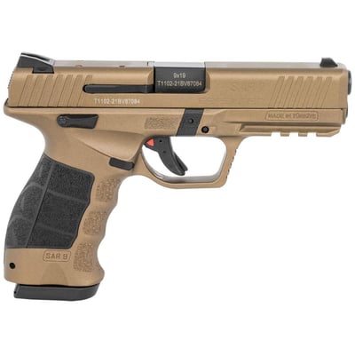 SAR USA SAR9 9mm 4.40" 17rd Pistol, Bronze - $219.99 