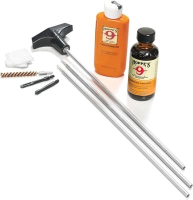 Hoppe's Cleaning Kit for .22 - .257 Caliber with Aluminum Rod, Box - $12.71 + FREE Shipping