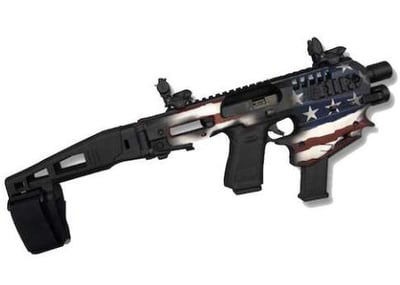 Command Arms MCKUSA MCK Limited Edition Conversion Kit for Glock G17/19/19x Gen3-5 Synthetic Black/USA Flag - $247.25 