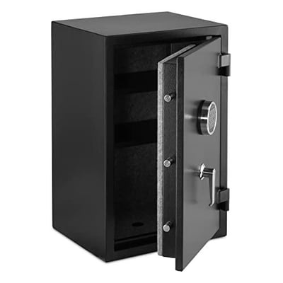 Amazon Basics Fire Resistant Security Safe with Programmable Electronic Keypad 2.1 Cubic Feet, 16.93 x 25.98 x 13.8" - $186.99 + FREE Shipping