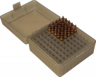MTM 100 Round Rifle Ammo Box 17, 204, 223, 5.56x45, 6x47 - Various colors - $5.49 (Add-on Item) (Free S/H over $25)