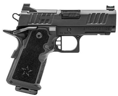 STACCATO CS 9mm 3.5" 16rd Optic Ready Pistol + DLC Barrel & Flat Trigger Black TacTexture - $2579.99 