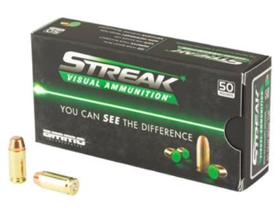 Ammo Inc STREAK .40 S&W 180 Grain TMC 50rds Green - $26.05