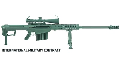 Barrett M107A1 50 BMG Semi-Automatic Military Contract Rifle System Overrun with Leupold Mark 5 HD 5-25x56mm Riflescope - $16995.00 (Free S/H on Firearms)