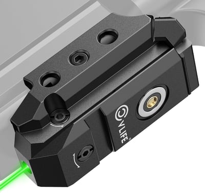 45% off CVLIFE Rechargeable Red/Green Laser Sight for Pistol, Upgraded Low-Profile Pistol Laser Sight with Magnetic Charging Port w/code WVKR4E92 + FREE Shipping