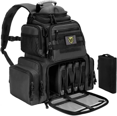 TideWe Tactical Range Backpack Bag for Gun and Ammo with Pistol Case - $66.49 + FREE Shipping