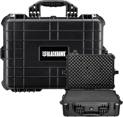 BLACKHAWK! 20 Inch Large Waterproof Hard Camera Case For Guns, Binoculars, Optics, Equipment, Shock Proof, and TSA Ready - $29.99