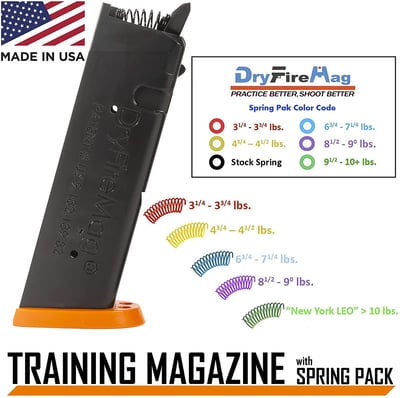 DRYFIREMAG Training Magazine For Glock 9, 40, 357, 45 G.A.P with Audible & Tactile Simulation - $101.99 + FREE Shipping