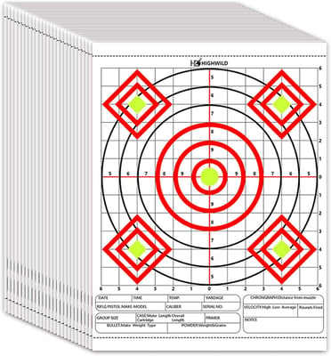 24 Pack Paper Targets, Size: 13" x 17" - $12.99 + FREE Shipping
