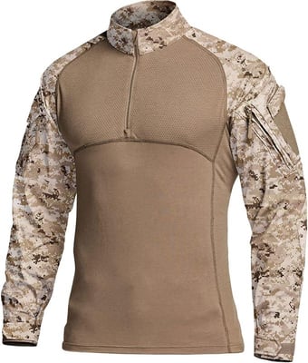 CQR Men's Combat Shirt Tactical 1/4 Zip Assault Long Sleeve Military BDU Shirts Camo EDC Top (33 Colors) from $33.95 + FREE Shipping