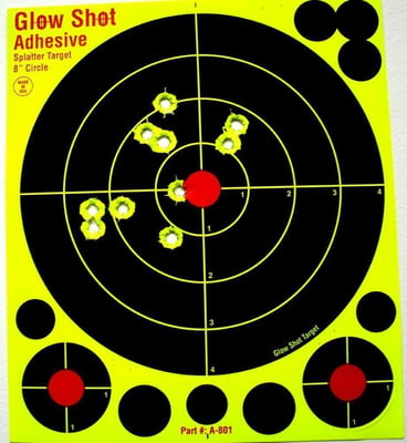 75 Pack Glowshot 8" Adhesive DayGlo Reactive Splatter Targets - $19.99 + Free S/H Over $35 (Free S/H over $25)