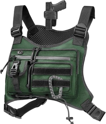 Chest Bag for Men, Water Resistant Sports Chest Pack For Hiking, Running Phone Holder Extra Storage (Khaki/ Black/ Olive) from $13.99 + FREE Shipping