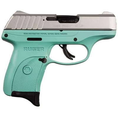Ruger EC9S 9mm Stainless Turquoise Talo 3.12 8RD - $264.99 