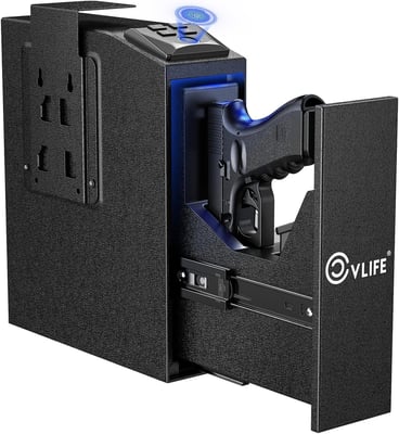 CVLIFE Biometric Gun Safe for Handgun Quick-Access with Fingerprint Lock or Key Pad - $77.99 w/code "DUC46XUV" + 20% Prime (Free S/H over $25)