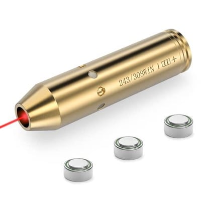 40% off MidTen .243 308 Bore Sight Laser Red Dot Boresighters 308 with Batteries w/code 894WWWO9 - $11.39 + FREE Shipping