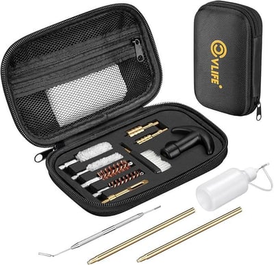 30% off CVLIFE Gun Cleaning Kit for .177 .22/9mm .22 .357 .45, .40 .38/9mm .45 .357, .38 Universal Gun Cleaning Kits for Rifle, Handgun, Airgun w/code 8ETBAK9M - $13.29 + FREE Shipping