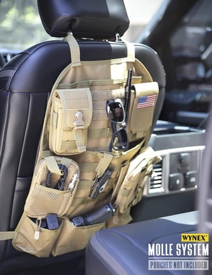 Car Seat Back Organizer Tactical Molle 3 Storage Pouch (FDE) - $16.88 + FREE Shipping