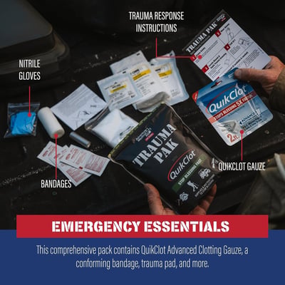 Adventure Medical Kit Trauma Pak with QuikClot - $24.08 + FREE Shipping