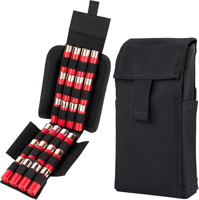 24 Round Shotgun Shotshell Ammunition Reload Holder Quick Access Molle Pouch for 12 Gauge/20G (Black) - $9.99 + FREE Shipping