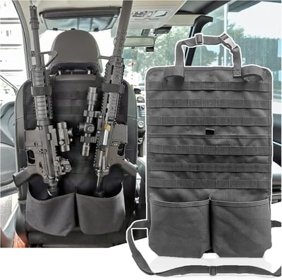 2 Pack Back Seat Organizer with Gun Rack Feature Tactical Seat - $32.99 + FREE Shipping