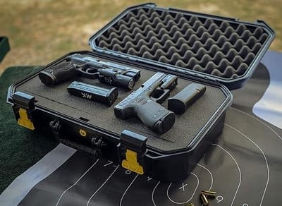Plano All-Weather 2 Four Pistol Case Watertight & Dust-Proof Gun Case High Density Pluck Foam Black Continuous Dri-Loc Seal - $56.99 + FREE Shipping