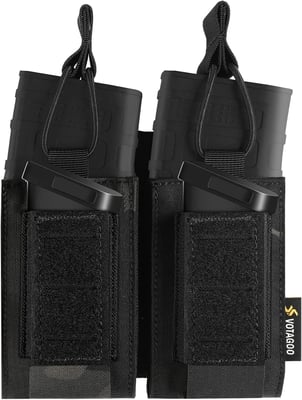 Molle Mag Pouch 5.56mm 9mm Open-Top Magazine Pouch Single/Double/Triple Elastic Magazine Pouch Combo for Pistol and Rifle - $9.99 + FREE Shipping