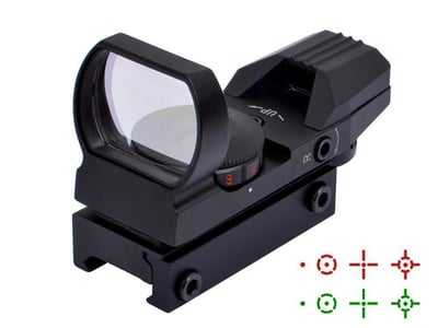 Niniso Tactical Red Dot Sight 4 Reticles Green & Red Reflex w/Weaver Picatinny Mount - $9.49 after code "I64XMGAE" + FS over $35 (Free S/H over $25)
