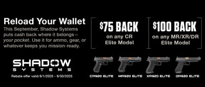 $75 back on CR920 Elite or $100 back on MR/DR/XR920 Elite 