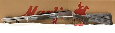LAST 2 IN STOCK SALE Marlin 70478 1895 Big Loop Full Size 45-70 Gov 6+1 19" Polished Stainless Steel Threaded Barrel, Polished Stainless Stainless Steel Receiver, Fixed Gray Laminate Stock - $1229 