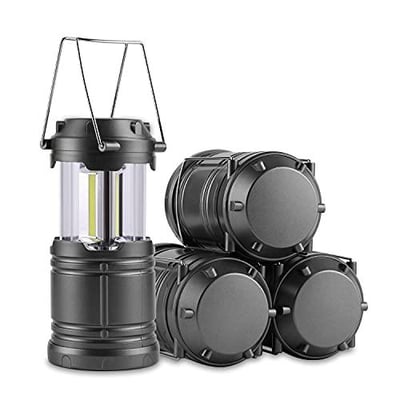 Anfrere Camping Lanterns, 4 Pack Battery Powered Pop Up Hanging Lanterns for Outdoor Camping Hiking - $21.99 (Free S/H over $25)