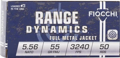 Fiocchi Range Dynamics 5.56x45mm NATO 55 Grain Full Metal Jacket Boat Ammunition 1000 Rounds - $419 (Free S/H)