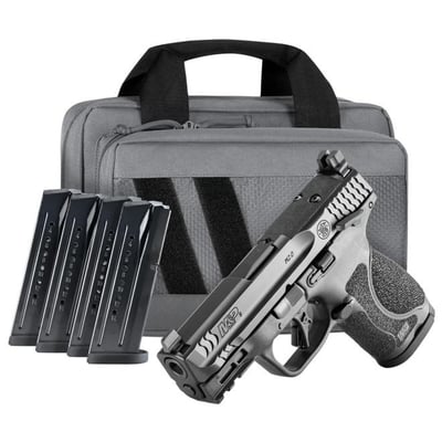Smith And Wesson M&P 9 M2.0 Compact 9mm 4" Barrel 15 Round Thumb Safety Savior Equipment Bundle - $479.99 