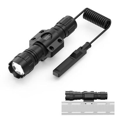 Feyachi FL22 Tactical Flashlight 1200 Lumens LED Light M Lock Rail Mount Ar Flashlight with Pressure Switch - $32.99 + FREE Shipping
