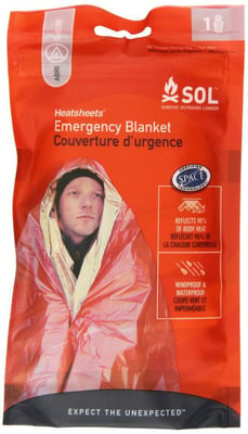 Adventure Medical Kits Sol Emergency Blanket, One Person, 2.9 Ozs. - $3.57 + Free S/H over $35 (Free S/H over $25)