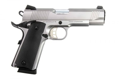 Tisas 1911 Carry with Rail 45 ACP 4.25" 8+1 Stainless Steel Black Polymer Grip - $499.99 (add to cart price) 