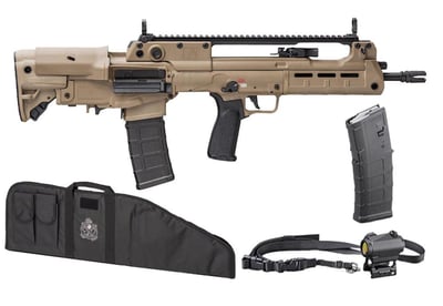 Springfield Hellion Bullpup FDE 5.56mm Gear Up Rifle Package with Extra Mag, Vortex Optic, S - $1499.99 